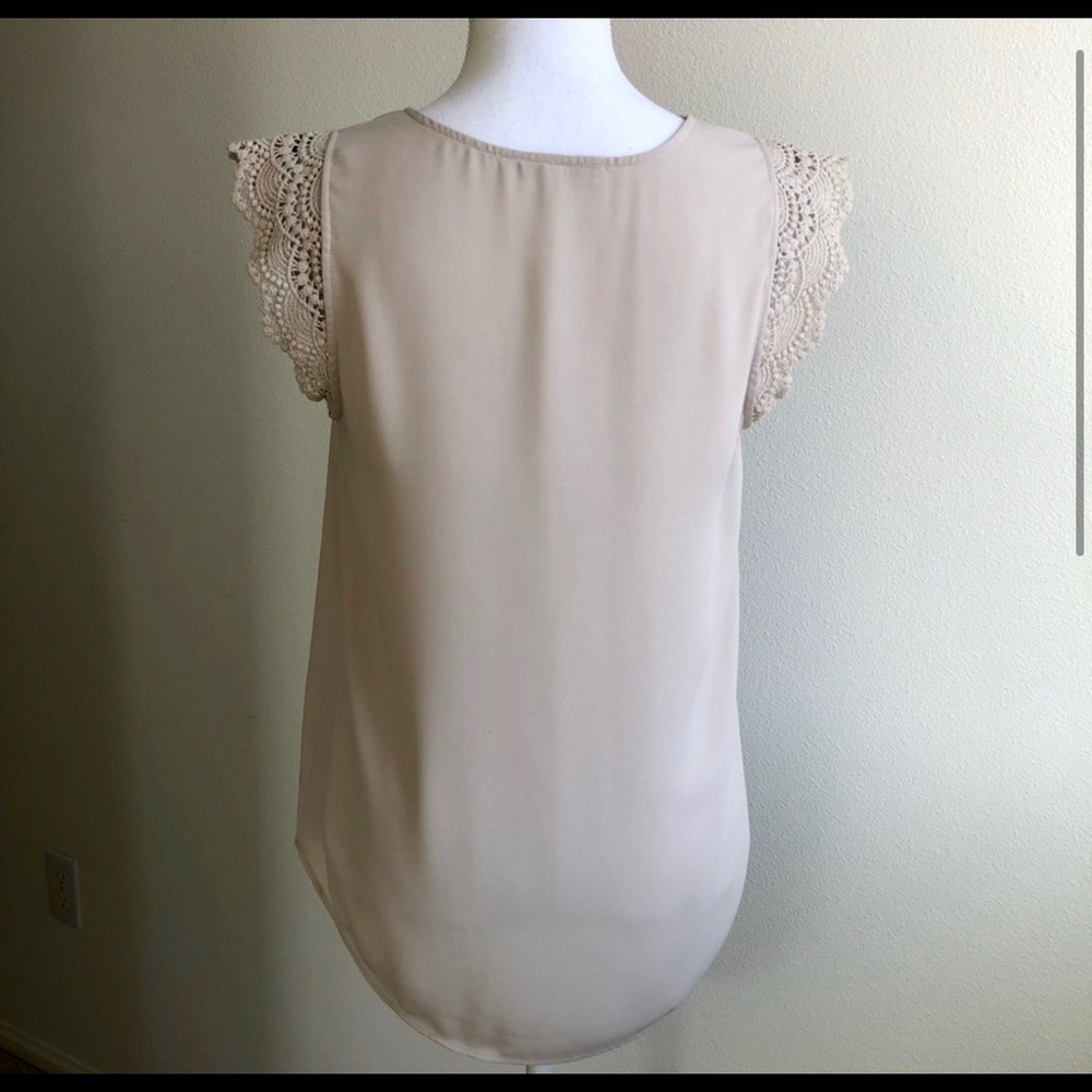 Crochet Cap Sleeve Blouse